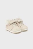 Дитячі замшеві зимові черевики Mayoral колір бежевий