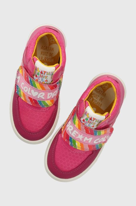 Дитячі кросівки Agatha Ruiz de la Prada колір рожевий (3466829) Дитячі кросівки Agatha Ruiz de la Prada колір рожевий (3466829)