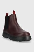 Дитячі шкіряні черевики Camper Norte Kids колір бордовий (3476171)