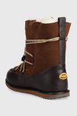 Дитячі шкіряні чоботи Emu Australia Blackburn Teens колір коричневий Дитячі шкіряні чоботи Emu Australia Blackburn Teens колір коричневий