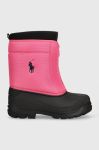 Дитячі чоботи Polo Ralph Lauren колір фіолетовий Дитячі чоботи Polo Ralph Lauren колір фіолетовий