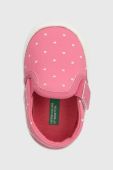 Черевики для немовля United Colors of Benetton колір фіолетовий Черевики для немовля United Colors of Benetton колір фіолетовий