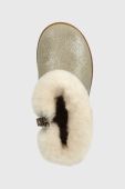 Дитячі шкіряні чоботи UGG T JORIE II METALLIC колір золотий Дитячі шкіряні чоботи UGG T JORIE II METALLIC колір золотий