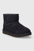 Дитячі замшеві чоботи UGG KIDS CLASSIC MINI II колір синій Дитячі замшеві чоботи UGG KIDS CLASSIC MINI II колір синій