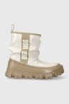Дитячі чоботи UGG KIDS CLASSIC BRELLAH MINI колір бежевий Дитячі чоботи UGG KIDS CLASSIC BRELLAH MINI колір бежевий
