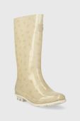 Дитячі гумові чоботи United Colors of Benetton колір бежевий Дитячі гумові чоботи United Colors of Benetton колір бежевий