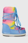 Дитячі чоботи Moon Boot 14028400 MB ICON TIE DYE колір блакитний Дитячі чоботи Moon Boot 14028400 MB ICON TIE DYE колір блакитний