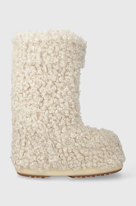 Дитячі чоботи Moon Boot 14028700 MB ICON FAUX CURLY колір бежевий Дитячі чоботи Moon Boot 14028700 MB ICON FAUX CURLY колір бежевий
