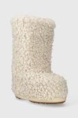 Дитячі чоботи Moon Boot 14028700 MB ICON FAUX CURLY колір бежевий Дитячі чоботи Moon Boot 14028700 MB ICON FAUX CURLY колір бежевий