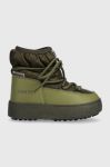 Дитячі чоботи Moon Boot 34300300 MB JTRACK LOW NYLON WP колір зелений Дитячі чоботи Moon Boot 34300300 MB JTRACK LOW NYLON WP колір зелений