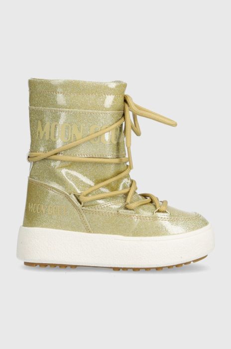 Дитячі чоботи Moon Boot 34301000 MB JTRACK TUBE GLITTER колір золотий Дитячі чоботи Moon Boot 34301000 MB JTRACK TUBE GLITTER колір золотий
