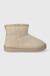 Дитячі зимові черевики United Colors of Benetton колір бежевий Дитячі зимові черевики United Colors of Benetton колір бежевий