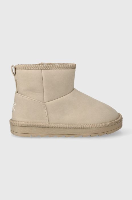 Дитячі зимові черевики United Colors of Benetton колір бежевий Дитячі зимові черевики United Colors of Benetton колір бежевий