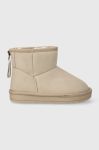 Дитячі чоботи United Colors of Benetton колір бежевий Дитячі чоботи United Colors of Benetton колір бежевий