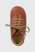 Дитячі шкіряні туфлі Pom D'api STAND-UP FLY колір коричневий (3594377) Дитячі шкіряні туфлі Pom D'api STAND-UP FLY колір коричневий (3594377)