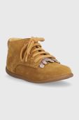 Дитячі замшеві туфлі Pom D'api колір коричневий (3486164) Дитячі замшеві туфлі Pom D'api колір коричневий (3486164)