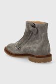 Дитячі замшеві черевики Pom D'api SISTER BRODI колір сірий (3535871)