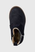 Дитячі замшеві черевики Pom D'api CITY APPLE колір синій (3535628)