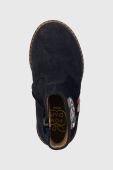 Дитячі замшеві черевики Pom D'api колір синій (3500848) Дитячі замшеві черевики Pom D'api колір синій (3500848)