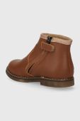 Дитячі шкіряні черевики Pom D'api CITY LOCK колір коричневий (3570146)