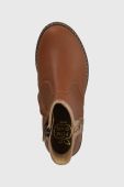 Дитячі шкіряні черевики Pom D'api CITY LOCK колір коричневий (3620210)