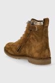 Дитячі замшеві черевики Pom D'api TRIP HI FLO колір коричневий (3536074)