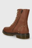 Дитячі шкіряні напівчобітки Pom D'api SID HI STUD колір коричневий (3535887)