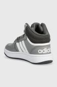 Дитячі кросівки adidas Originals HOOPS MID 3.0 K колір сірий