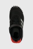Дитячі черевики adidas FORTATRAIL EL K колір чорний Дитячі черевики adidas FORTATRAIL EL K колір чорний