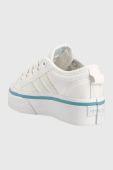 Дитячі кеди adidas Originals NIZZA PLATFORM C колір білий