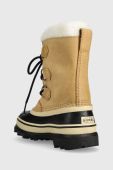 Дитячі замшеві зимові черевики Sorel 1123511 колір бежевий Youth Caribou Дитячі замшеві зимові черевики Sorel 1123511 колір бежевий Youth Caribou