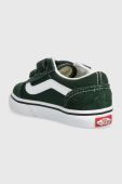 Дитячі кеди Vans TD Old Skool V колір зелений Дитячі кеди Vans TD Old Skool V колір зелений