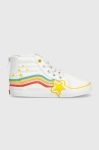 Дитячі кеди Vans SK8-Hi Zip Rainbow Star колір білий Дитячі кеди Vans SK8-Hi Zip Rainbow Star колір білий