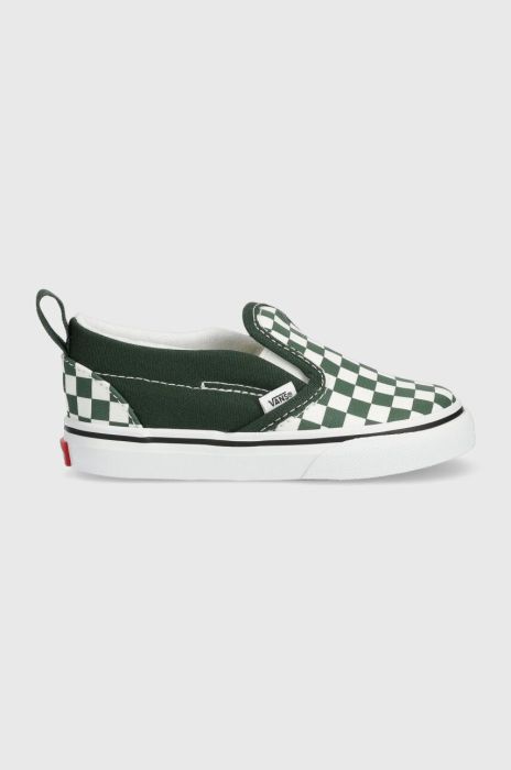 Дитячі кеди Vans TD Slip-On V колір зелений