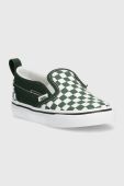 Дитячі кеди Vans TD Slip-On V колір зелений