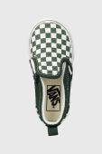 Дитячі кеди Vans TD Slip-On V колір зелений