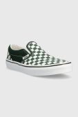 Дитячі кеди Vans JN Classic Slip-On колір зелений Дитячі кеди Vans JN Classic Slip-On колір зелений