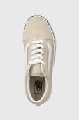 Дитячі кеди Vans JN Old Skool колір бежевий Дитячі кеди Vans JN Old Skool колір бежевий
