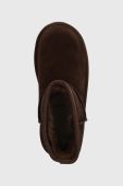 Дитячі замшеві чоботи UGG CLASSIC MINI PLATFORM колір коричневий Дитячі замшеві чоботи UGG CLASSIC MINI PLATFORM колір коричневий