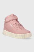 Дитячі кросівки Puma Carina 2.0 Mid WTR PS колір рожевий Дитячі кросівки Puma Carina 2.0 Mid WTR PS колір рожевий