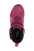 Дитячі зимові черевики Jack Wolfskin WOODLAND WT TEXAPORE HIGH VC колір бордовий