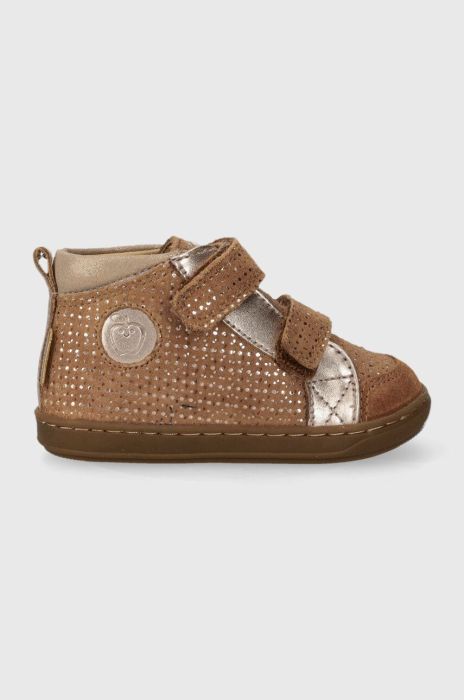 Дитячі шкіряні туфлі Shoo Pom колір коричневий (3568136) Дитячі шкіряні туфлі Shoo Pom колір коричневий (3568136)