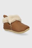 Дитячі шкіряні тапочки Shoo Pom колір коричневий Дитячі шкіряні тапочки Shoo Pom колір коричневий