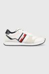 Шкіряні кросівки Tommy Hilfiger RUNNER EVO LEATHER колір білий FM0FM04714 Шкіряні кросівки Tommy Hilfiger RUNNER EVO LEATHER колір білий FM0FM04714
