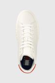 Шкіряні кеди Tommy Jeans TJM OUTSOLE MID CUT чоловічі колір білий EM0EM01218 Шкіряні кеди Tommy Jeans TJM OUTSOLE MID CUT чоловічі колір білий EM0EM01218
