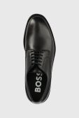 Шкіряні туфлі BOSS Baird чоловічі колір чорний 50497842 Шкіряні туфлі BOSS Baird чоловічі колір чорний 50497842