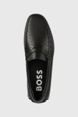 Шкіряні мокасини BOSS Noel чоловічі колір чорний 50497800 Шкіряні мокасини BOSS Noel чоловічі колір чорний 50497800