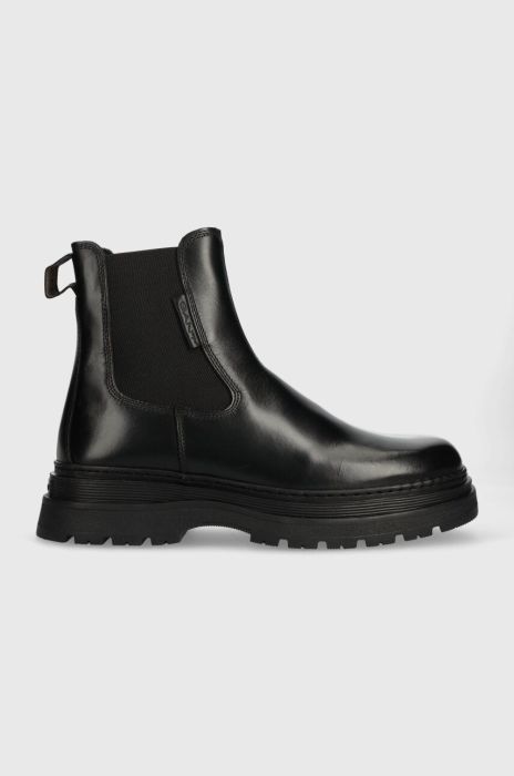 Шкіряні черевики Gant Rockdor чоловічі колір чорний 27651427.G00 Шкіряні черевики Gant Rockdor чоловічі колір чорний 27651427.G00