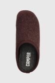 Вовняні тапочки Camper Wabi колір бордовий Вовняні тапочки Camper Wabi колір бордовий