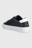 Шкіряні кросівки Tommy Hilfiger MODERN VULC LTH LOW WL колір синій FM0FM04819